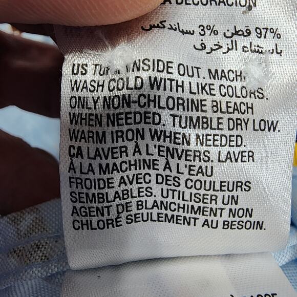 Club Room Mens Shirt Large Blue Dogs Bulldog Novelty Long Sleeve Button Up NEW - Picture 11 of 16